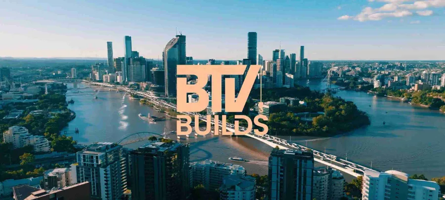 BTV Builds aerial film over Brisbane